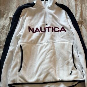 Nautica White and Black Men's Sweater